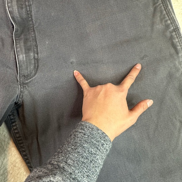 Carhartt Rugged Flex Relaxed Fit Canvas Work Pants Gray BN2291-M 44x32 Mens - Picture 12 of 14